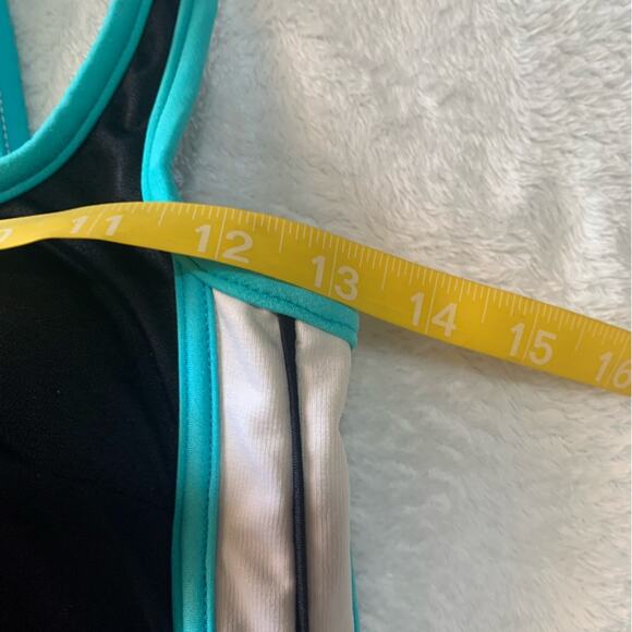 Miraclesuit size 8 medium Black white stripe One Piece Swimsuit bathing beach sl - Picture 9 of 11